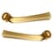 Baldwin Lever Lifetime Satin Brass Door Levers Lifetime Satin Brass 5141 5141.044.MR - alternate 2